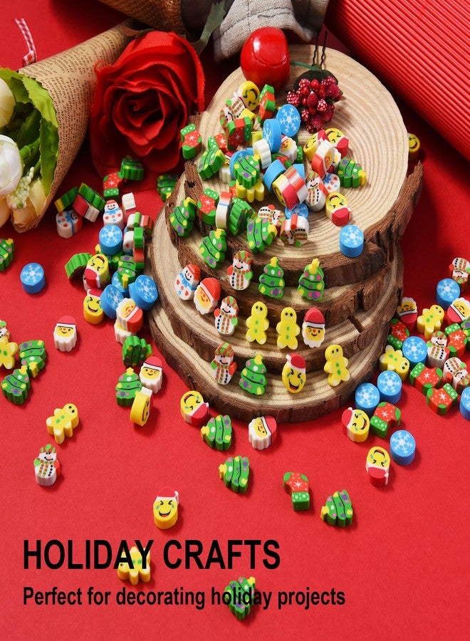 DOMG 330Pcs Mini Christmas Erasers for Kids Bulk, Cute Small Santa Snowflakes Erasers for Stocking Stuffers Goodie Bags Stuffers Classroom Party Favors Holiday Gifts - Image 4